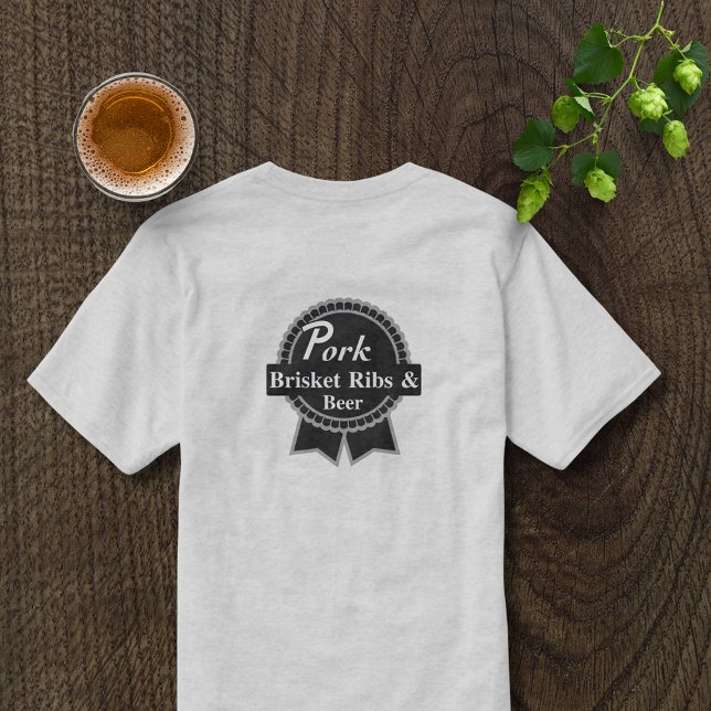 Camiseta barbacoa y cerveza TShirt (Subido por el creador)