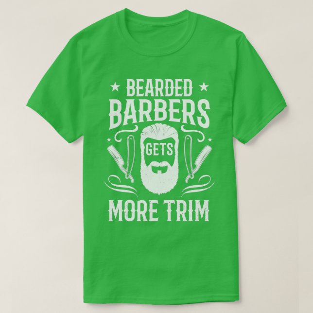 Camiseta Barbacoas con barba Obtén Más Trim Barberman Gift  (Diseño del anverso)