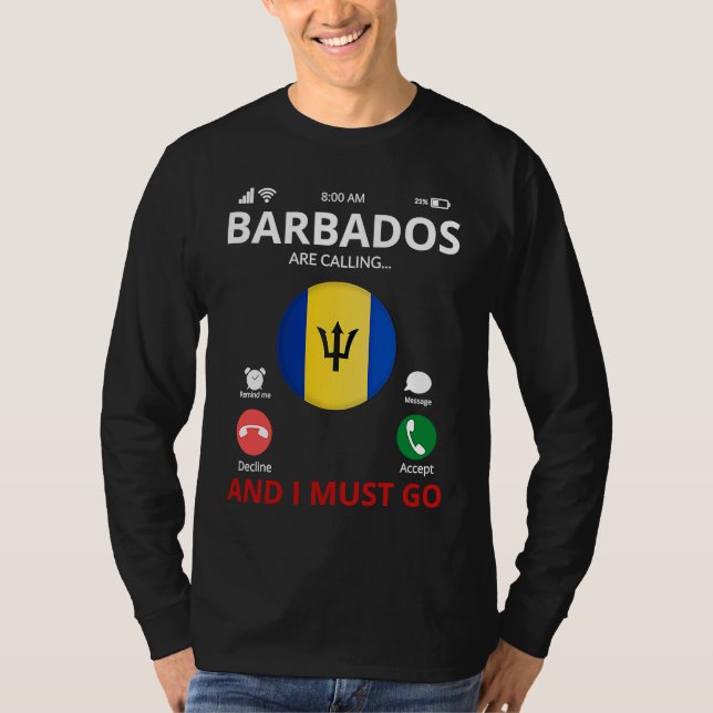 Camiseta Barbados Are Calling (Anverso)