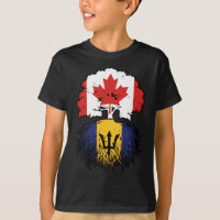 Barbados Bandera de raíces de árbol canadiense can
