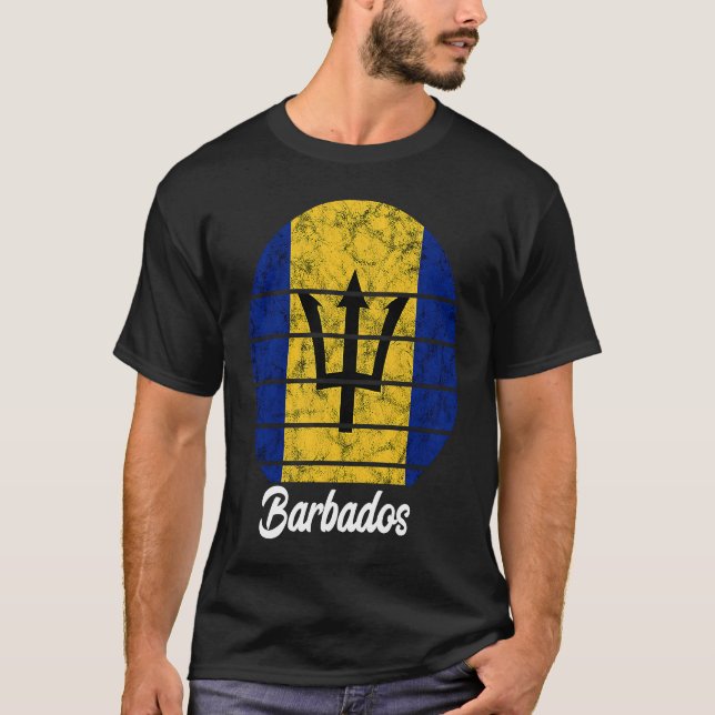 Camiseta Barbados Flag Barbados Journey Barbadian Island (Anverso)