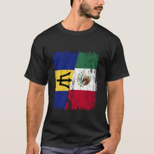 Camiseta Barbados México Media Bandera Baján Herencia Mexic