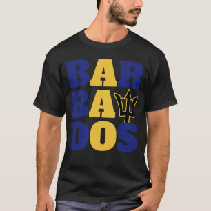 Camiseta Barbados Orgullosos barbadenses Bajan Patriótico B