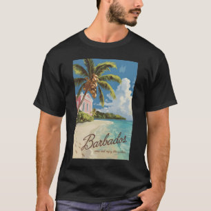 Camiseta Barbados Painterly Travel Art Vintage