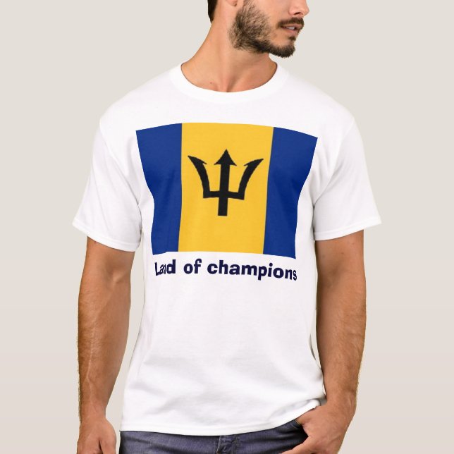 Camiseta Barbados tierra de campeones (Anverso)