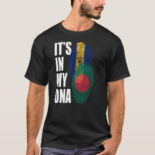 Camiseta Barbados Y Bangladesh mezclan patrimonio de ADN