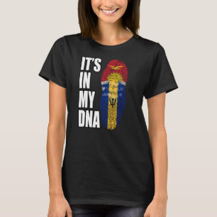 Camiseta Barbados Y Kiribati Mezclan Bandera Del Patrimonio