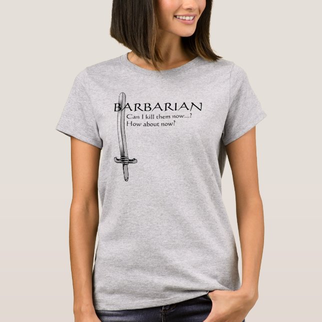 Camiseta bárbara (Anverso)