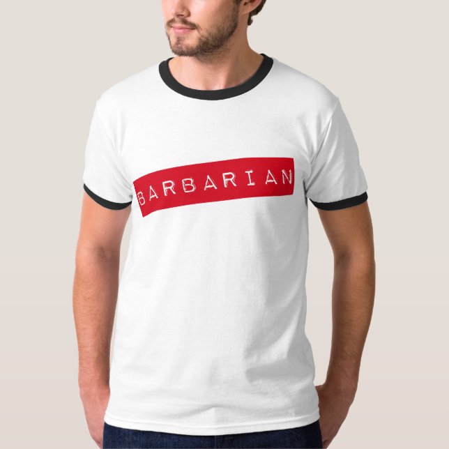 Camiseta bárbara del campanero de los hombres (Anverso)