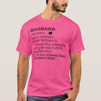 Camiseta Barbara Name Definición Barbara Nombre femenino