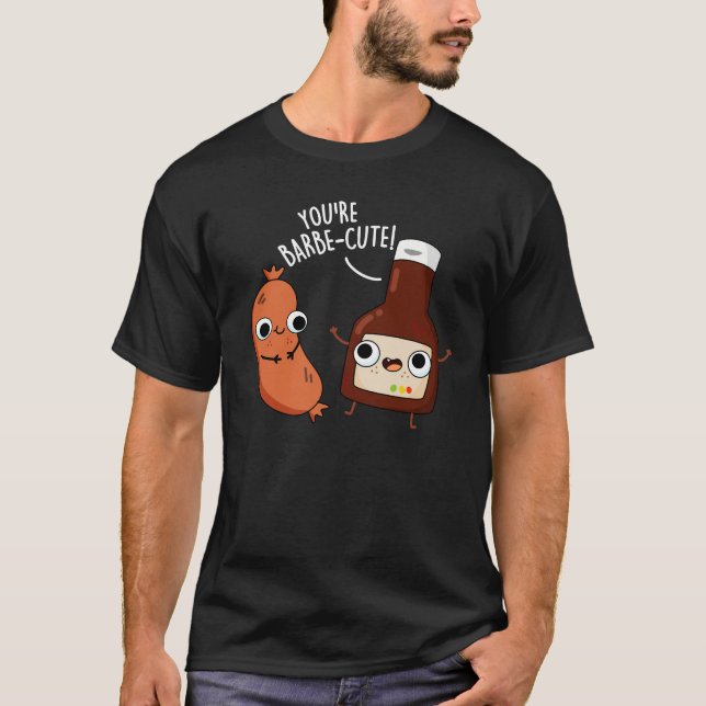 Camiseta Barbe-lindo Funny Barbecue Pun Dark BG (Anverso)