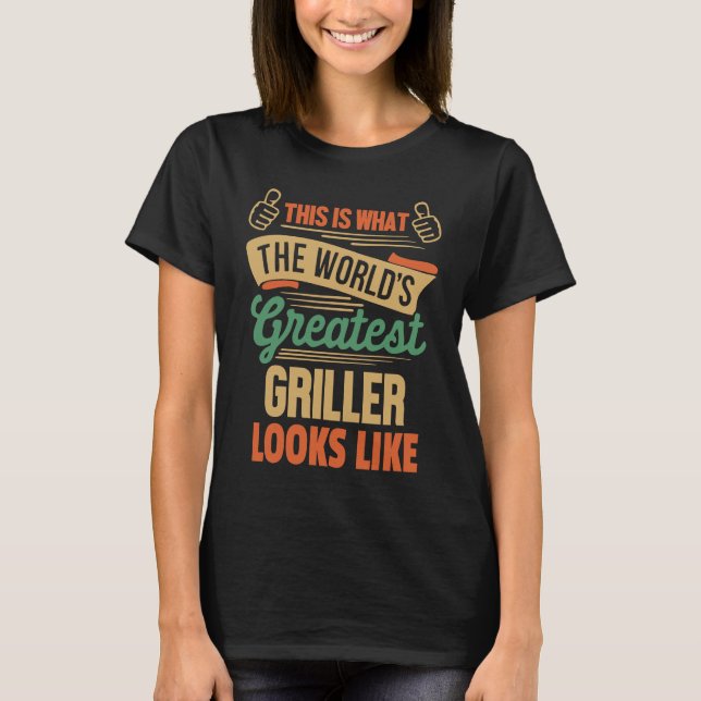 Camiseta Barbecue  Greatest Griller In The World (Anverso)