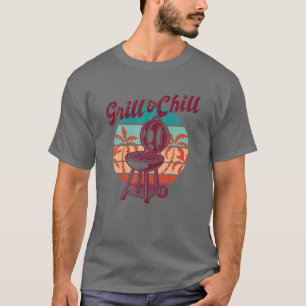 Camiseta Barbecue Grill Master Grill And Chill
