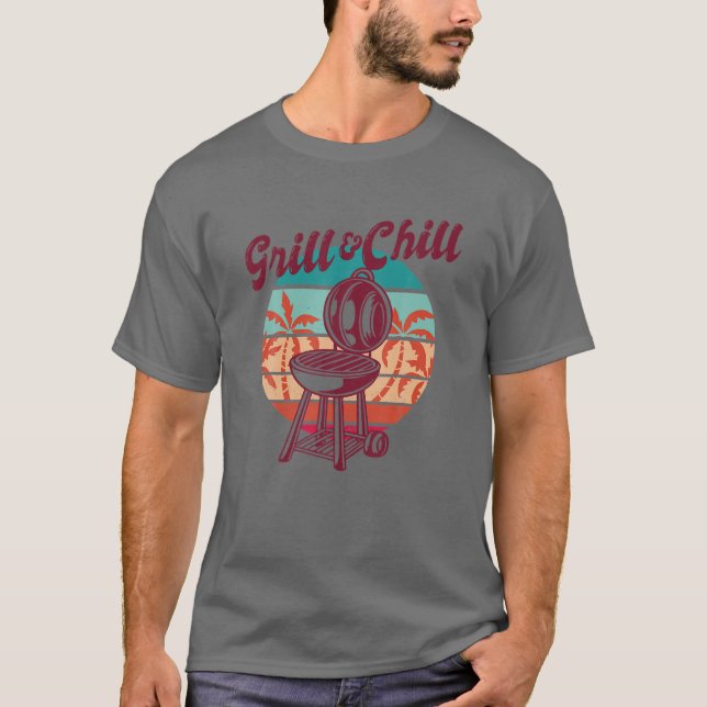 Camiseta Barbecue Grill Master Grill And Chill (Anverso)