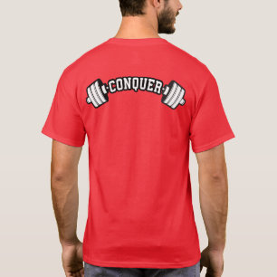 Camiseta Barbell, CONQUISTA - Gimnasio Inspirador de Halter