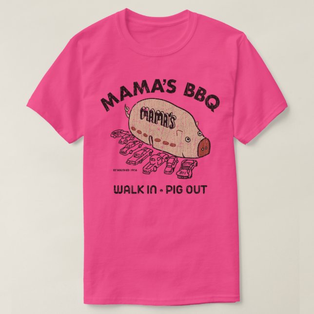 Camiseta Barbeque Mamas BBQ 1956 (Diseño del anverso)