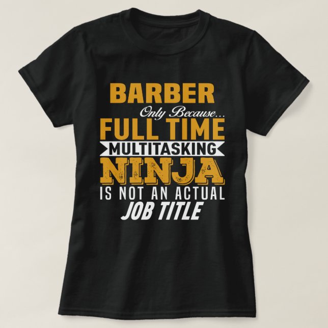 Camiseta Barber (Diseño del anverso)