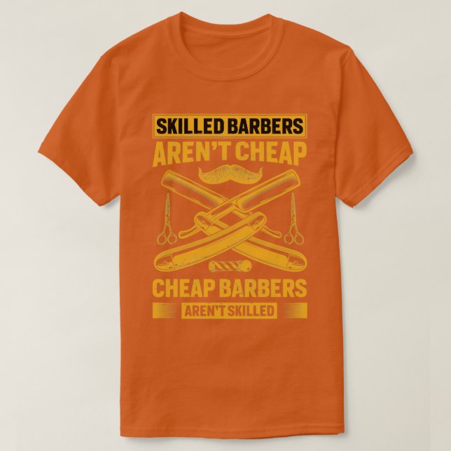 Camiseta Barber Arenx27t Barato Funny Salon Barbersh (Diseño del anverso)