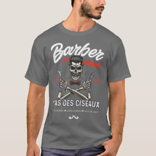 Camiseta Barber Barber Barber Beard Ace Scissors Pelo de ta