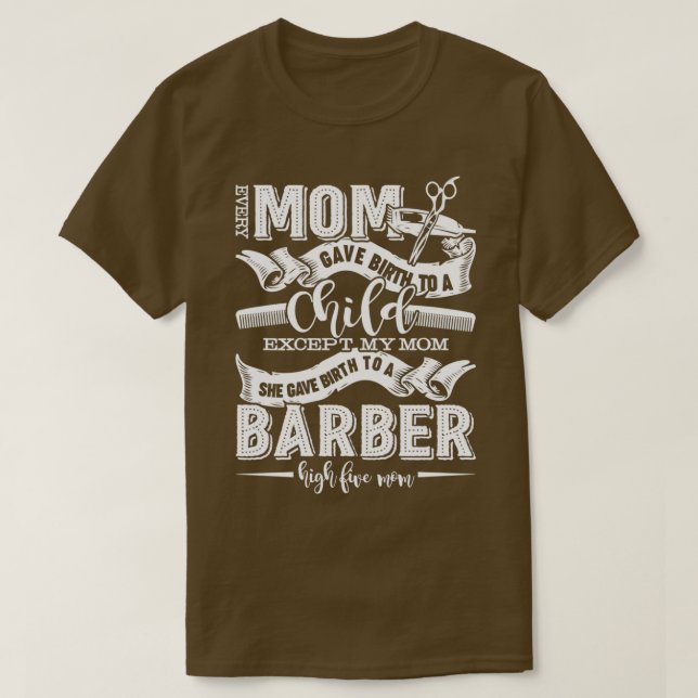 Camiseta Barber Barber Mom (Diseño del anverso)