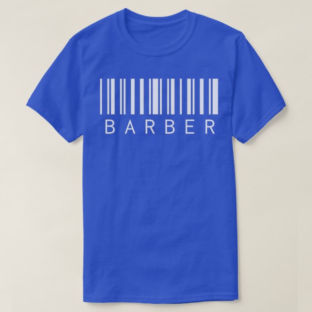 Camiseta Barber Barcode (Diseño del anverso)