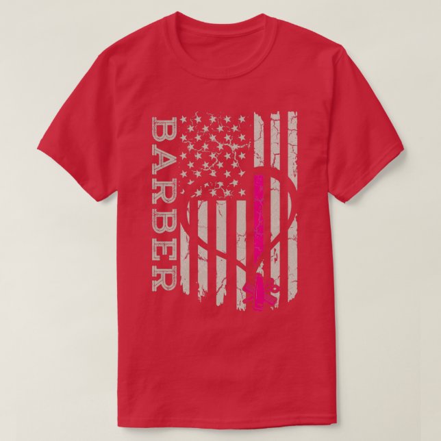 Camiseta Barber Blanket de bandera de Estados Unidos (Diseño del anverso)