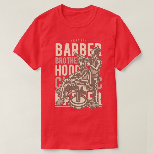 Camiseta Barber Brotherhood (Diseño del anverso)