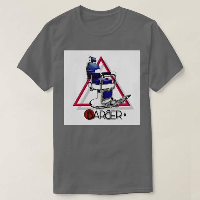 Camiseta Barber Chair Classic TShirt (Diseño del anverso)