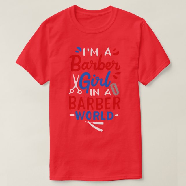 Camiseta Barber Chica (Diseño del anverso)