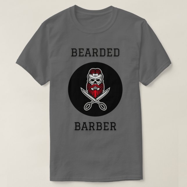 Camiseta Barber Classic de barba TShirt (Diseño del anverso)