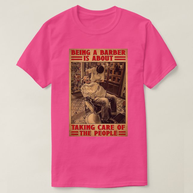 Camiseta Barber cuida (Diseño del anverso)