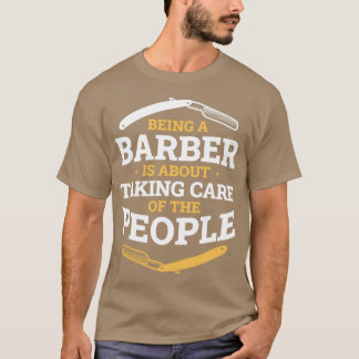 Camiseta Barber Cuidando A La Gente De Divertidos Barber Re