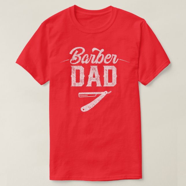 Camiseta Barber Dad 1 (Diseño del anverso)