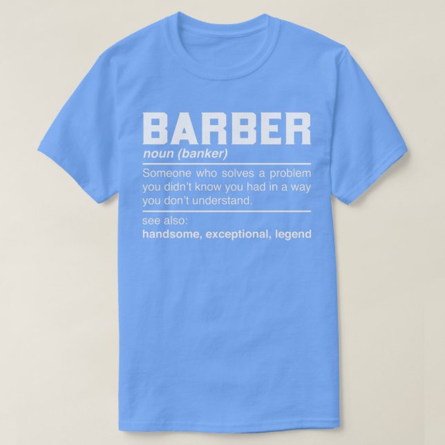 Camiseta Barber Definition Design Hairstylist Hairdresser N (Diseño del anverso)