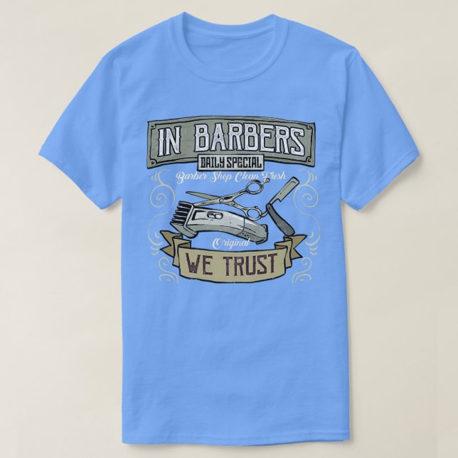 Camiseta Barber Design Old School Hair (Diseño del anverso)