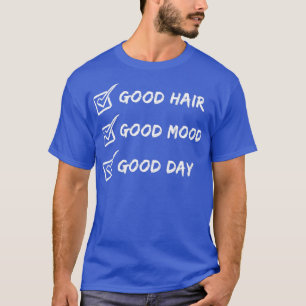 Camiseta Barber diciendo buen cabello buen humor Buenos día