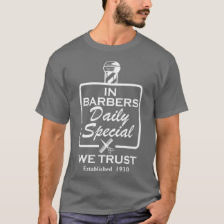 Camiseta Barber en barberos especiales diarios en los que c