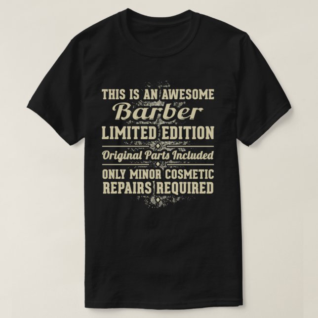 Camiseta Barber Funny Job Gift 2 (Diseño del anverso)