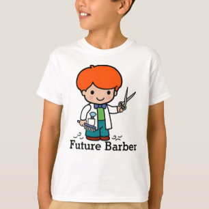 Camiseta Barber futuro / Hairdresser Boy con tijeras