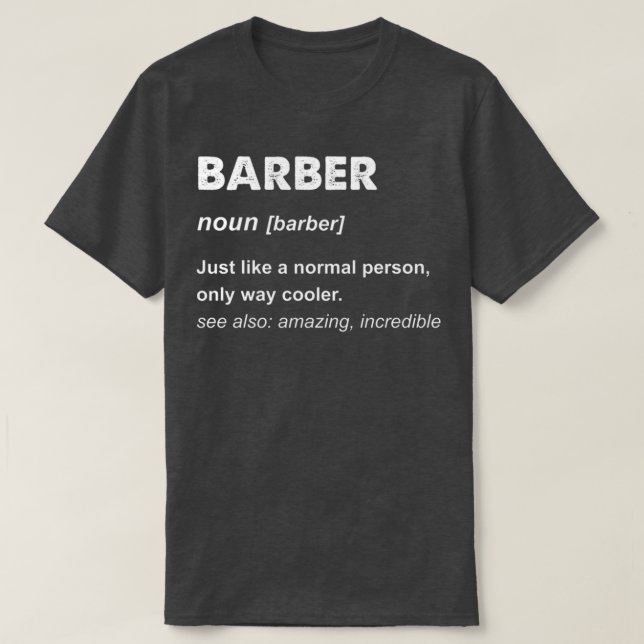 Camiseta Barber Gift Classic TShirt (Diseño del anverso)