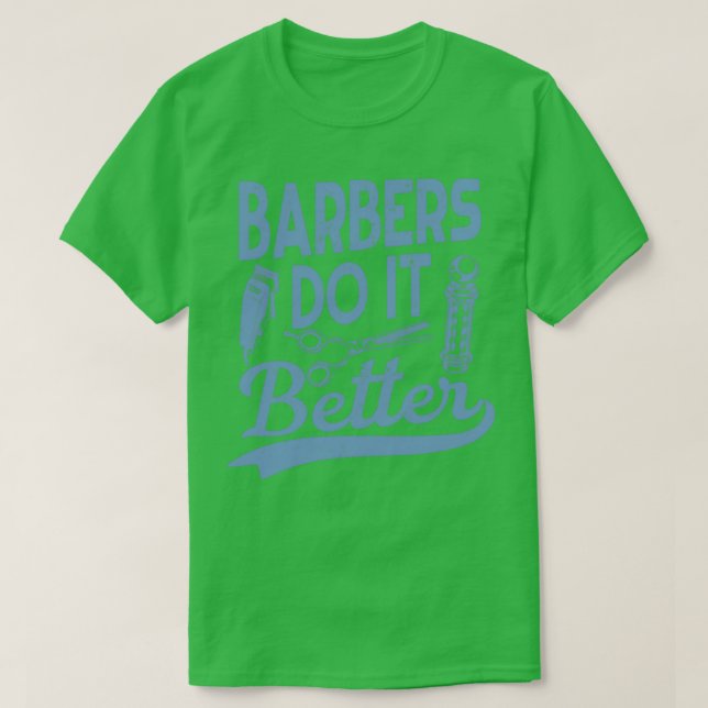 Camiseta Barber Gift Hairdresser Hairstylist Barbershop Shi (Diseño del anverso)