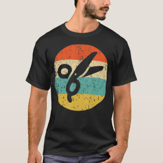 Camiseta Barber Hairdresser   Vintage Retro Scissors