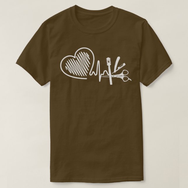 Camiseta Barber Heartbeat (Diseño del anverso)