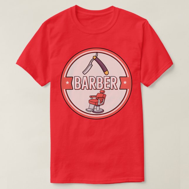 Camiseta Barber Herren Friseur Barber Babier Barbershop Fri (Diseño del anverso)