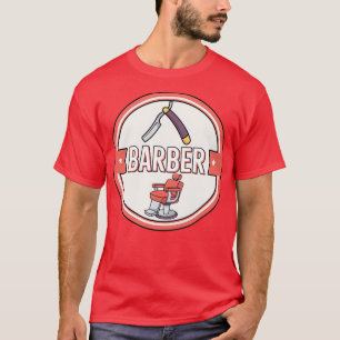 Camiseta Barber Herren Friseur Barber Babier Barbershop Fri