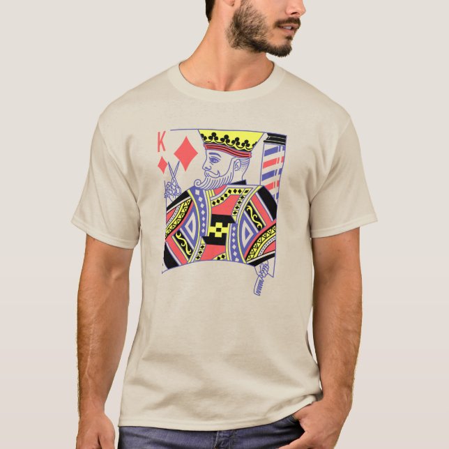 Camiseta Barber King of Diamonds Peluquería estilista (Anverso)