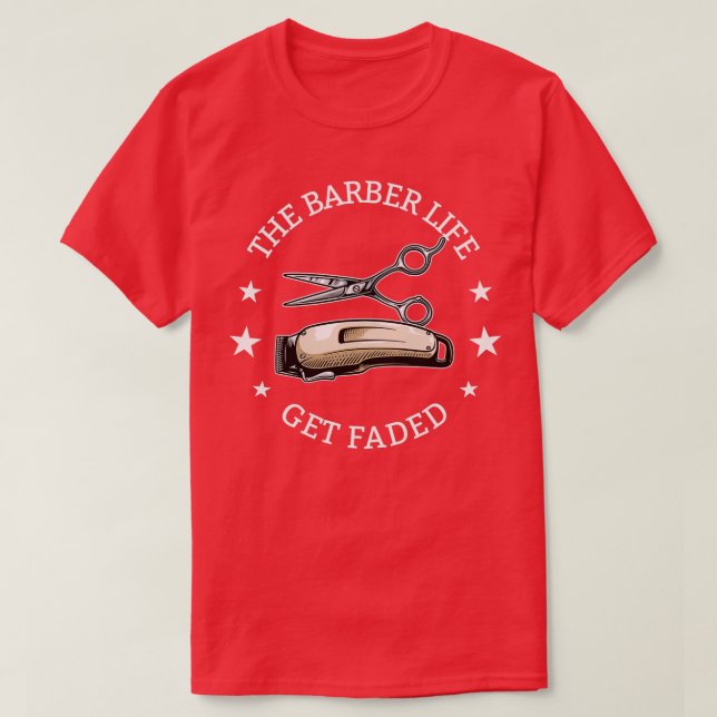 Camiseta Barber La Vida De Barber Se Desvanece (Diseño del anverso)