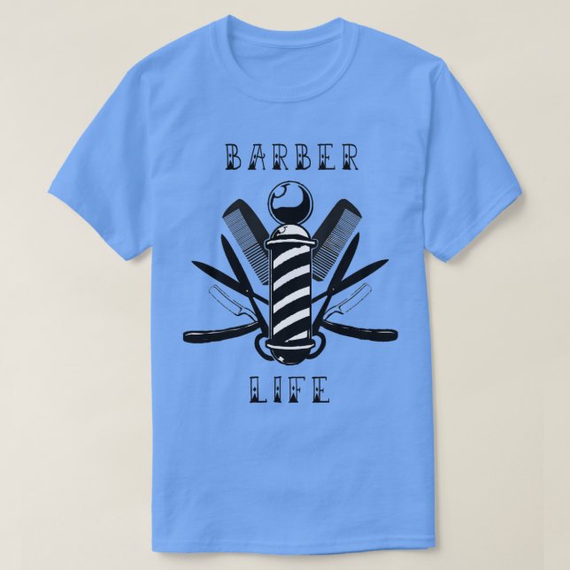 Camiseta Barber Life 10 (Diseño del anverso)