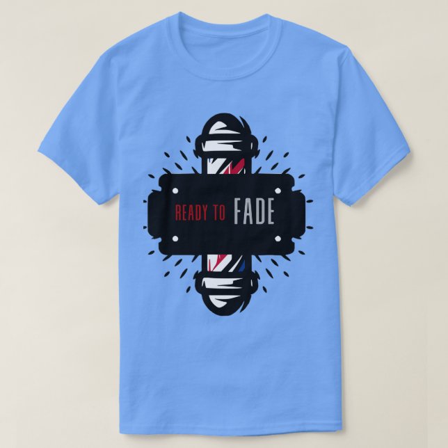 Camiseta Barber listo para desvanecerse (Diseño del anverso)