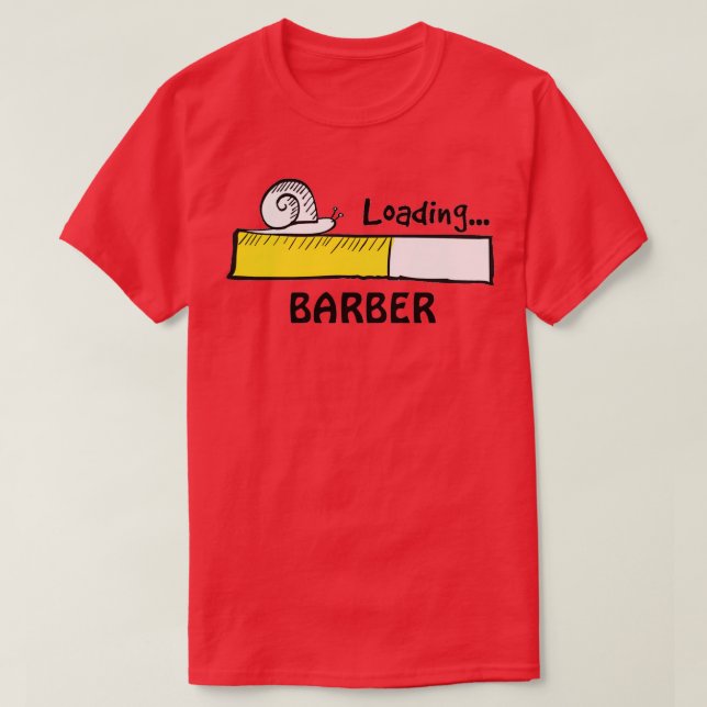 Camiseta Barber Loading Classic TShirt (Diseño del anverso)